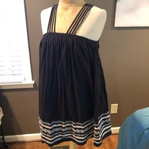 🌵Free People top/dress with Aztec embroidery